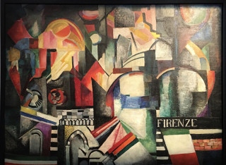 Александра Экстер «Флоренция» 1915 года в настоящее время выставляется в Государственной Третьяковской галерее в порядке аренды от Музея AZ
