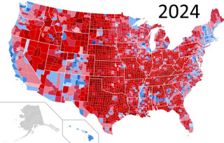Карта выборов в США в 2024 году