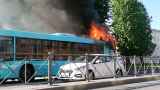 Два автобуса сгорели в Петербурге из-за санкций