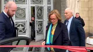 Посол Великобритании в России Дебора Броннерт после визита в МИД