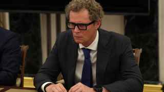 Руководитель Федеральной налоговой службы Даниил Егоров перед началом совещания по экономическим вопросам.