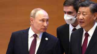 Владимир Путин и Си Цзиньпин на саммите ШОС