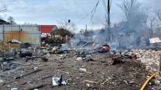 Дарницкий район Киева после обстрела
