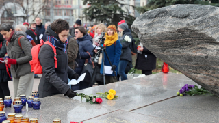 Соловецкий камень на Лубянской площади в Москве.