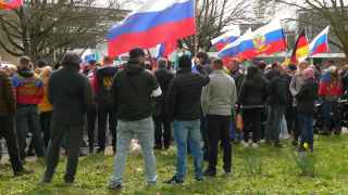Пророссийская демонстрация в Ганновере, Германия