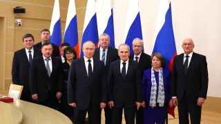 Путин с судьями Конституционного суда