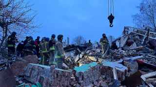 Украинский город Сумы после российского обстрела 