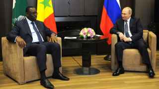 Встреча Путина с председателем Африканского союза, президентом Сенегала Маки Салем