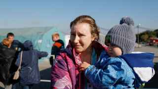 Пункт временного размещения для украинских беженцев в России