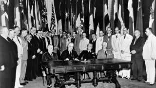 Подписание декларации Объединенных наций