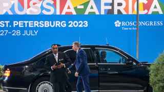 Президент Республики Конго Дени Сассу-Нгессо на саммите в Санкт-Петербурге