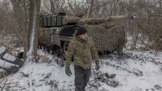 Украинский военнослужащий в районе Покровска