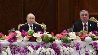 Владимир Путин и президент Таджикистана Эмомали Рахмон