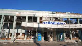 Автовокзал в Запорожье после российского обстрела, 10 августа 2025