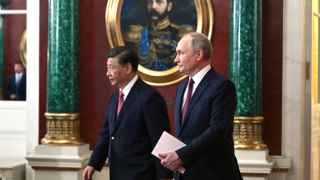 Одной из тем встречи стало экономическое сотрудничество в условиях санкций против Москвы. 
Россия хотела бы использовать китайский юань для торговли с "дружественными" странами, Азии, Африки, Латинской Америки, отметил российский президент.