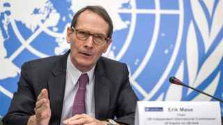 Глава международной комиссии ООН по расследованию нарушений в Украине Эрик Мьосе