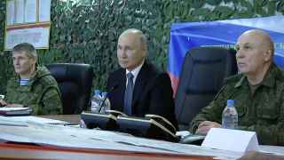Владимир Путин в штабе группировки войск «Днепр» на Херсонском направлении