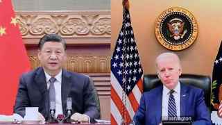 США (президент Джо Байден справа) все меньше зависят от Китая (слева – председатель КНР Си Цзиньпин)