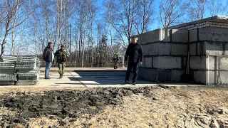 Строительство укреплений на границе с Украиной в Брянской области