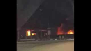 атакованная нефтебаза в Урюпинске