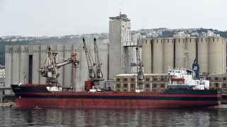 Турецкое судно под панамским флагом загружает украинское зерно в порту Хорватии