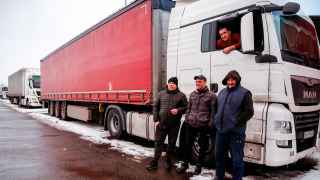Очереди из грузовиков на границе Польши и Украины