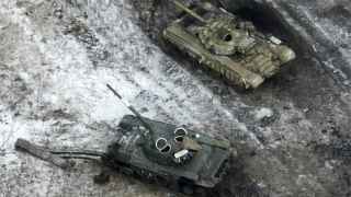 Разбитые российские танки в Украине