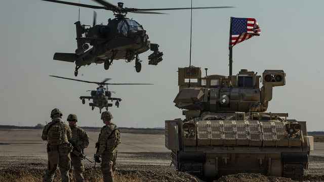 Bradley Infantry Fighting Vehicles in Northeast Syria
